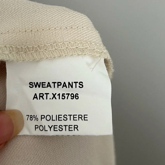 XiRENA Cream Jogger Sweatpants size medium made in Italy - Picture 9 of 10
